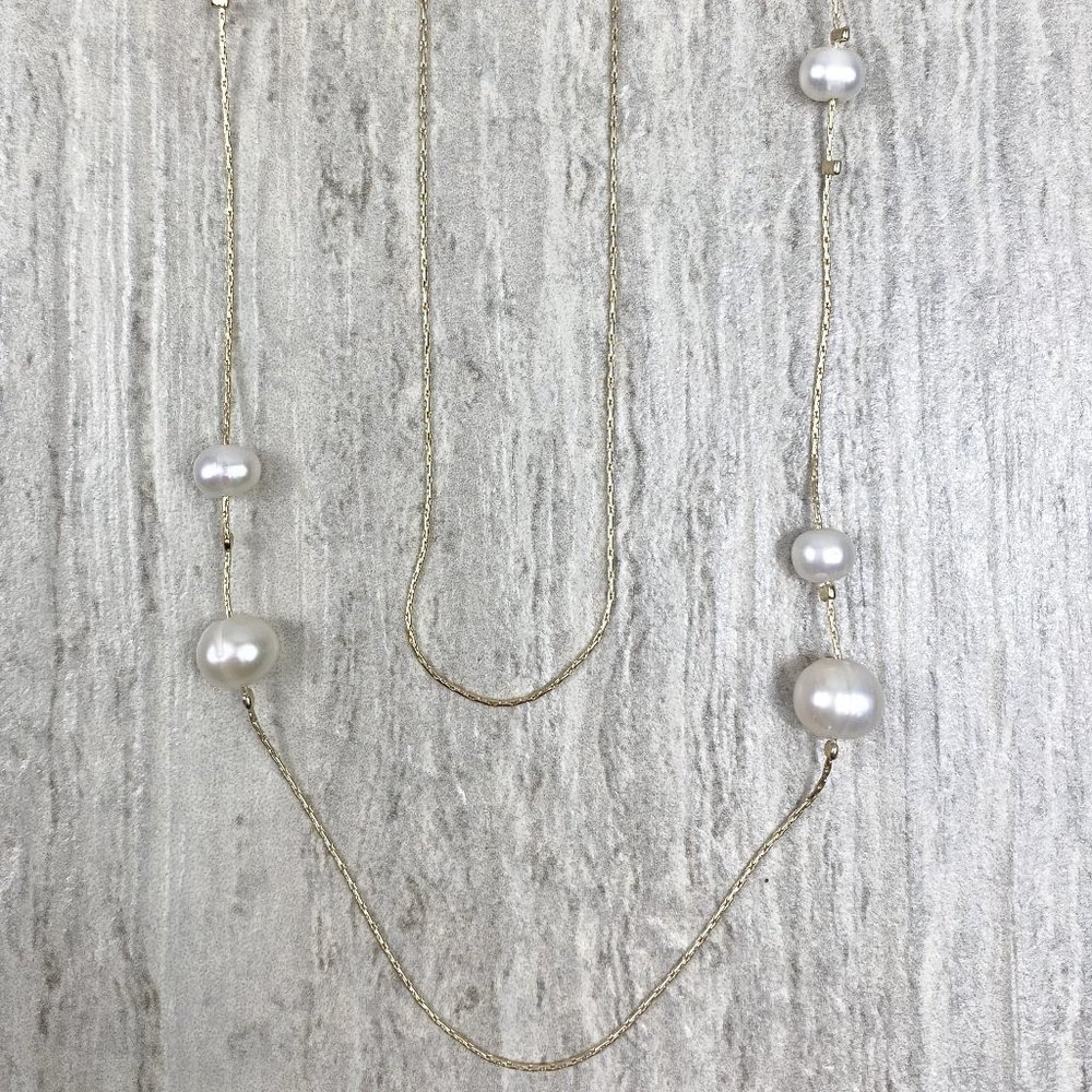 Pearl on Chain Necklace